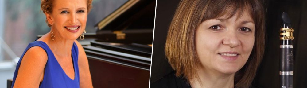 Pianist Sally Pinkas and Clarinetist Jan Halloran play 10/30/21 in Claremont, NH